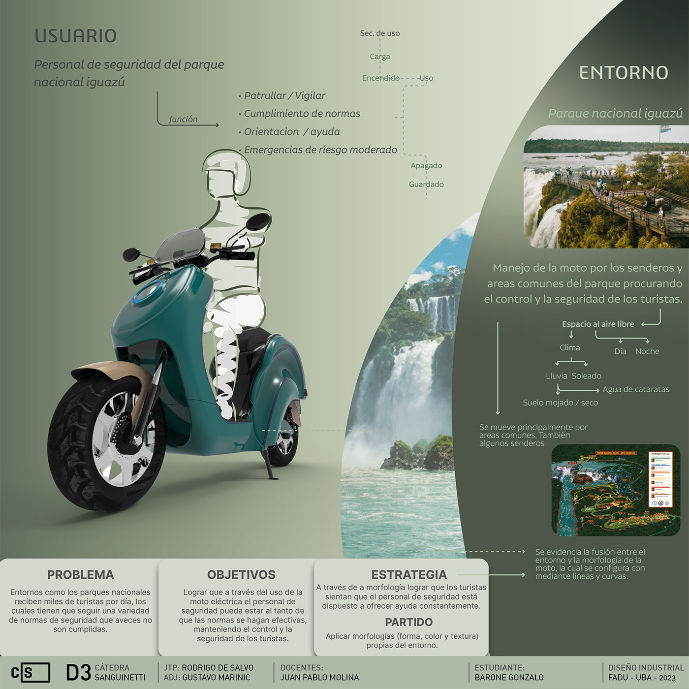 iguazu argentina diseño moto semântica diseño industrial 3D seguridad design motoeléctrica