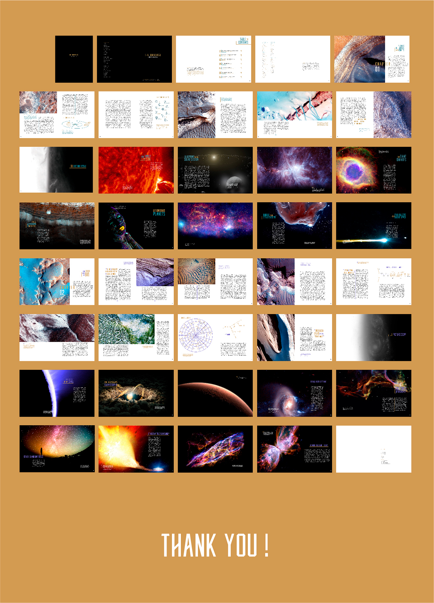 book book design time life the universe Space  universe editorial redesign
