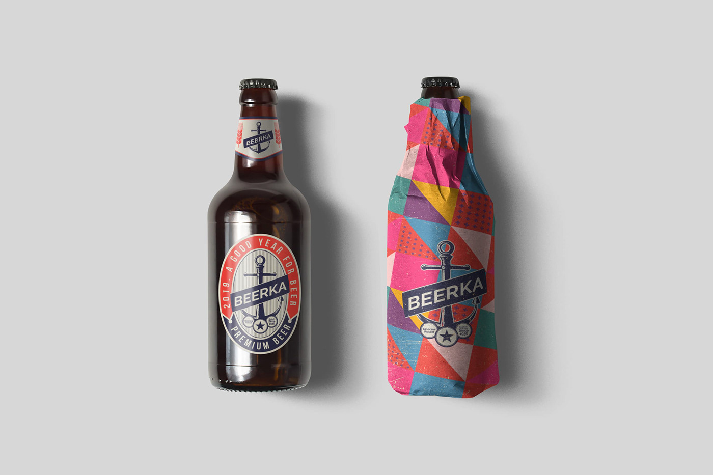 beer brand identity craft texture red Packaging rebranding beverages