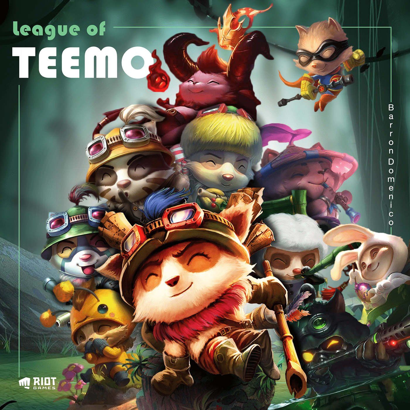 poster manipulation Advertising  teemo league of legends