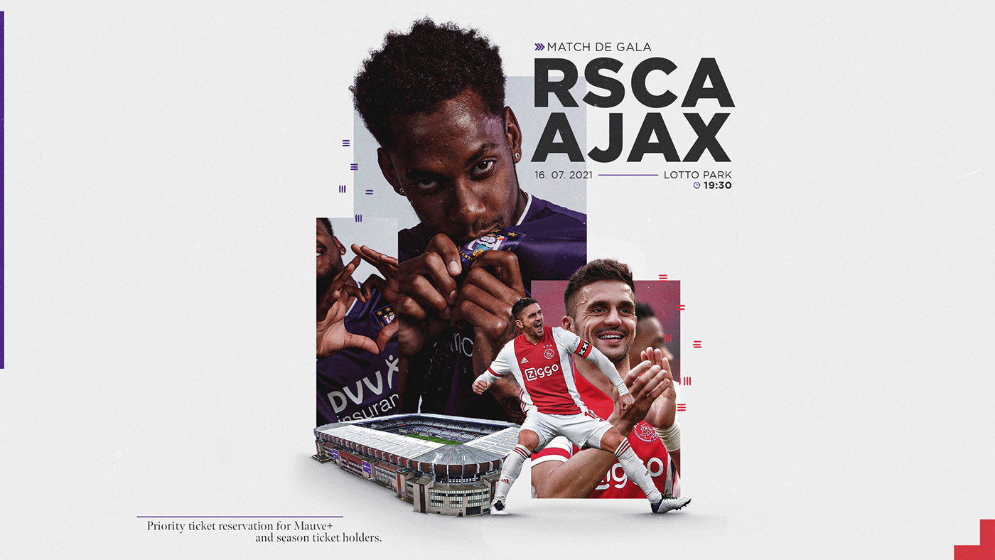 branding  football graphic design  Photo Manipulation  photoshop RSC Anderlecht social media sports Sports Design