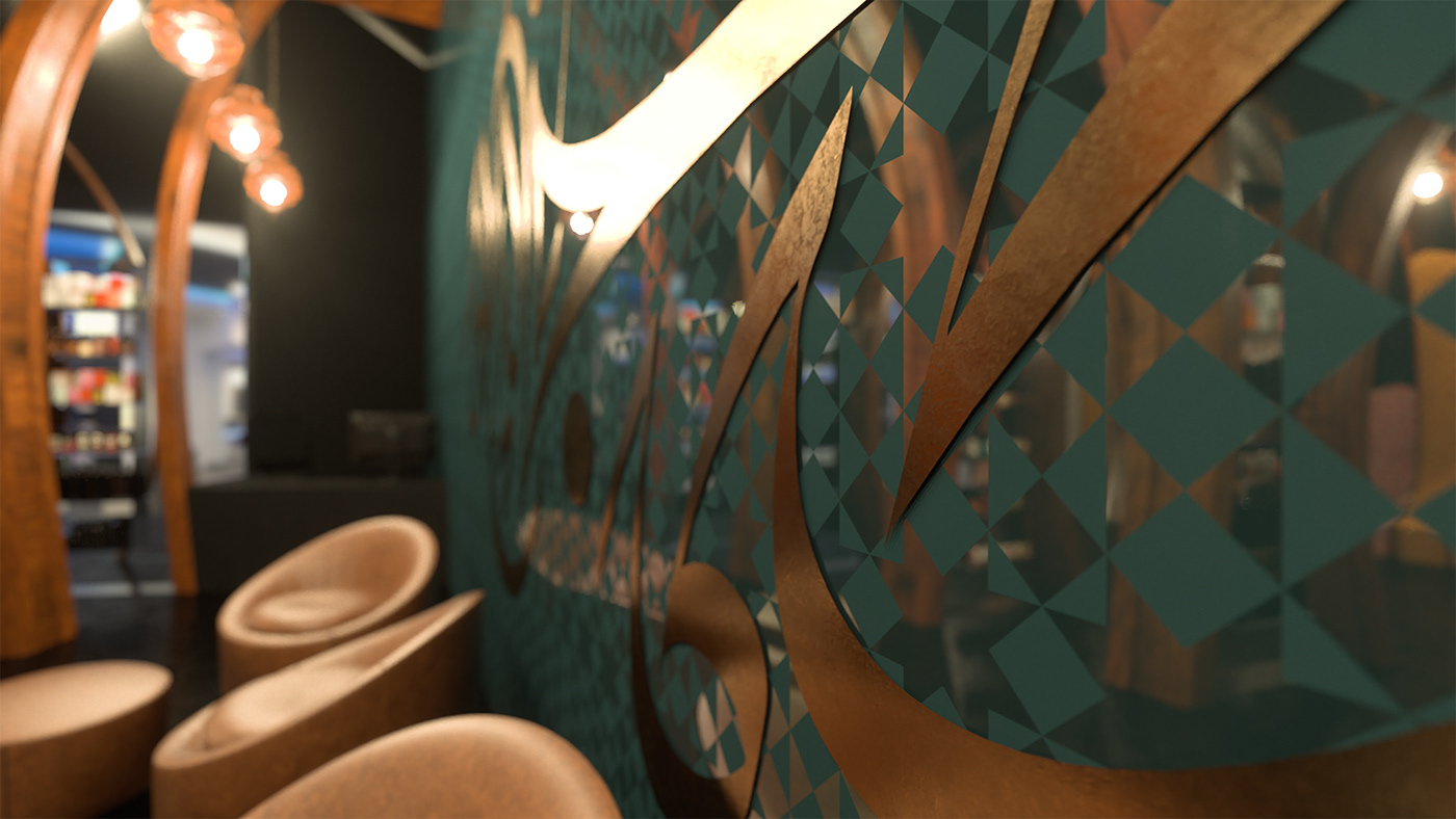 3D architecture branding  design graphic design  interior design  luxury Qatar Render visual identity