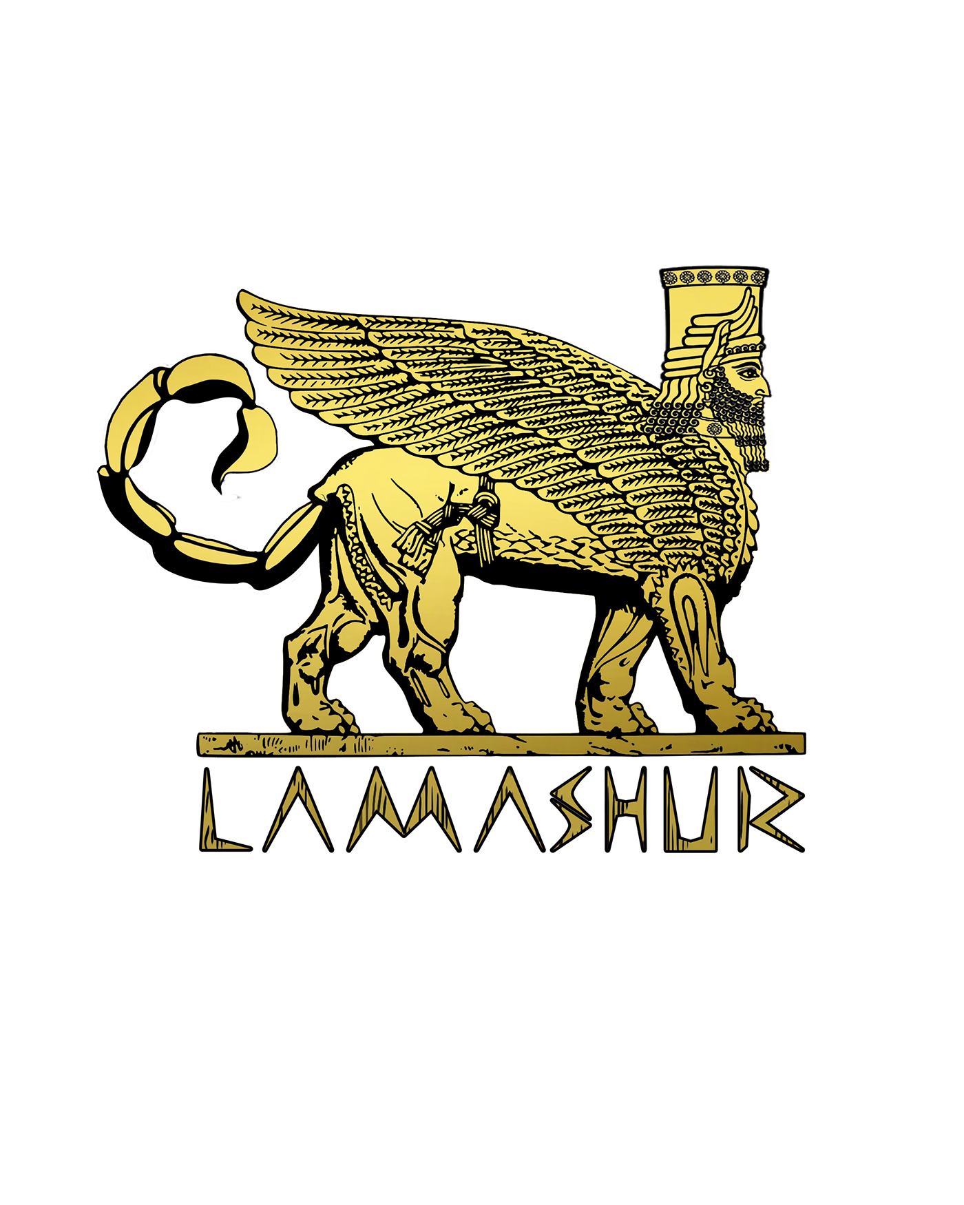 Lamassu iraq logo design Hertage