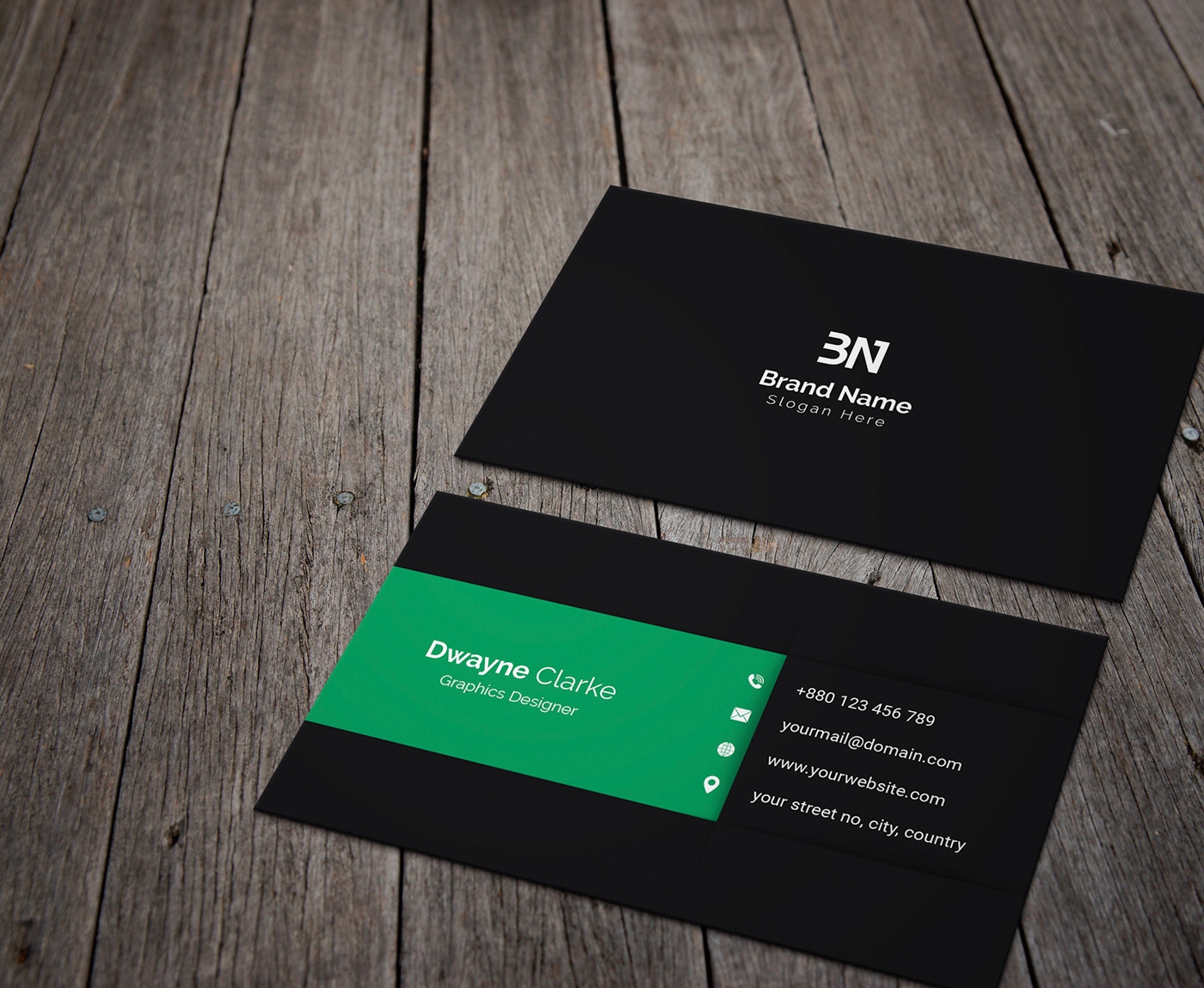 minimal business card business card minimal modern corporate print ready Unique simple branding  clean