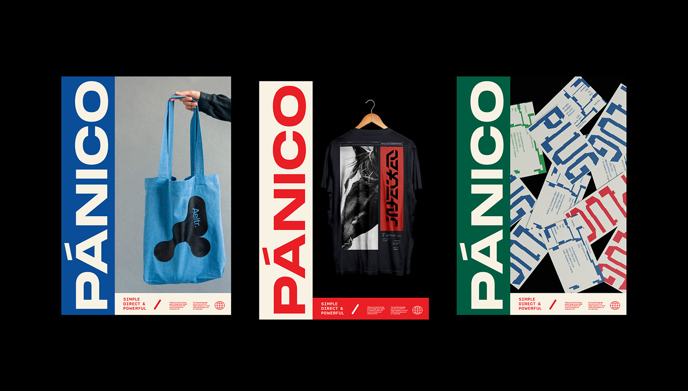 asian barcelona branding  design studio Ecuador Fashion  graphic design  logo panico powerfull