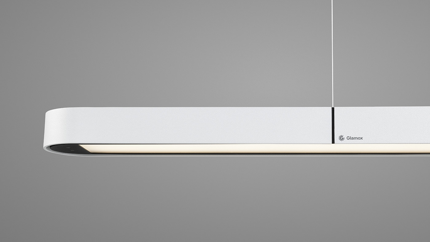 Adobe Portfolio pendant light Lamp linear aluminium industrial design  product design logo
