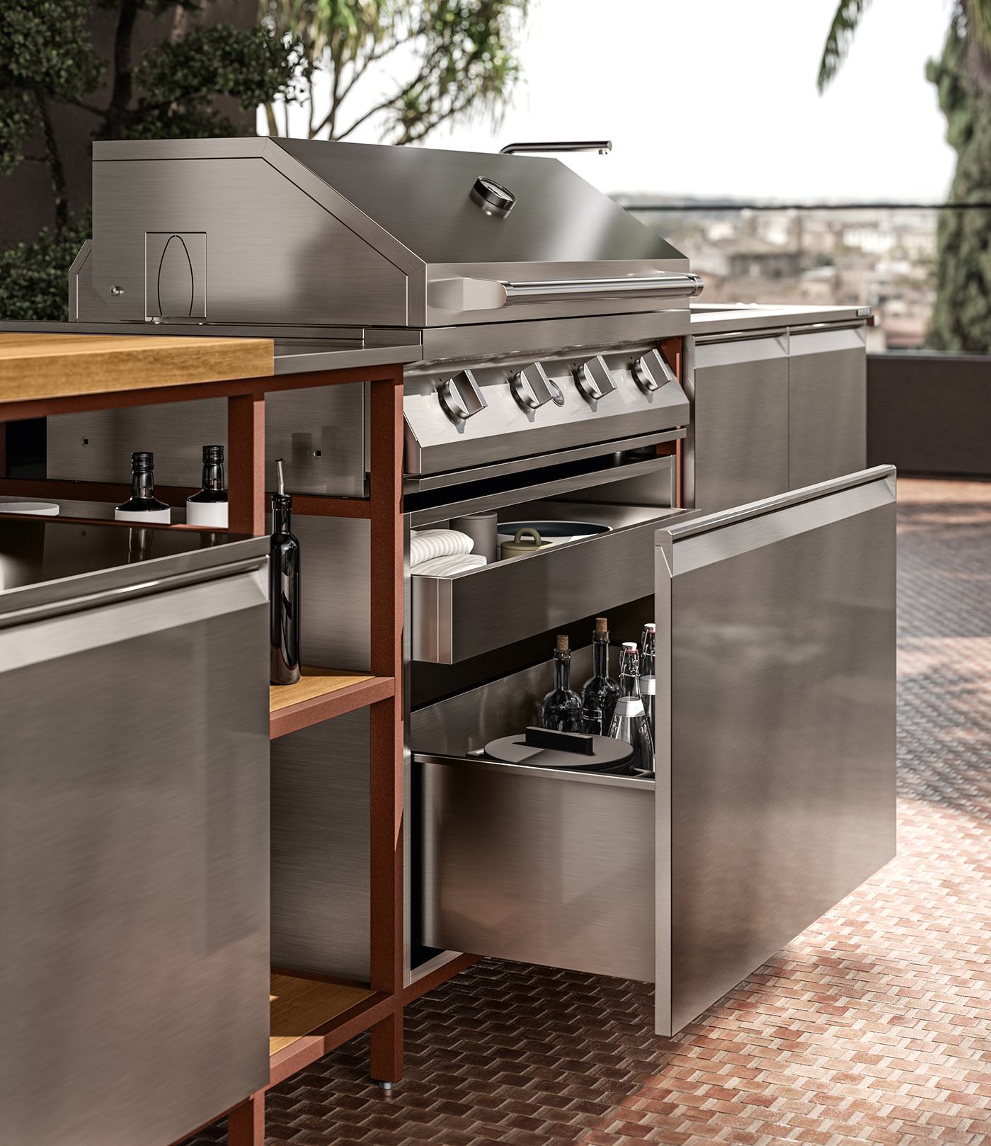 3D CGI design exterior interior design  kitchen new Render visualization
