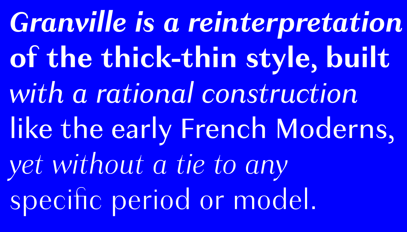Granville production type sans serif luxury Fashion  font Typeface typography   contrast contrasted