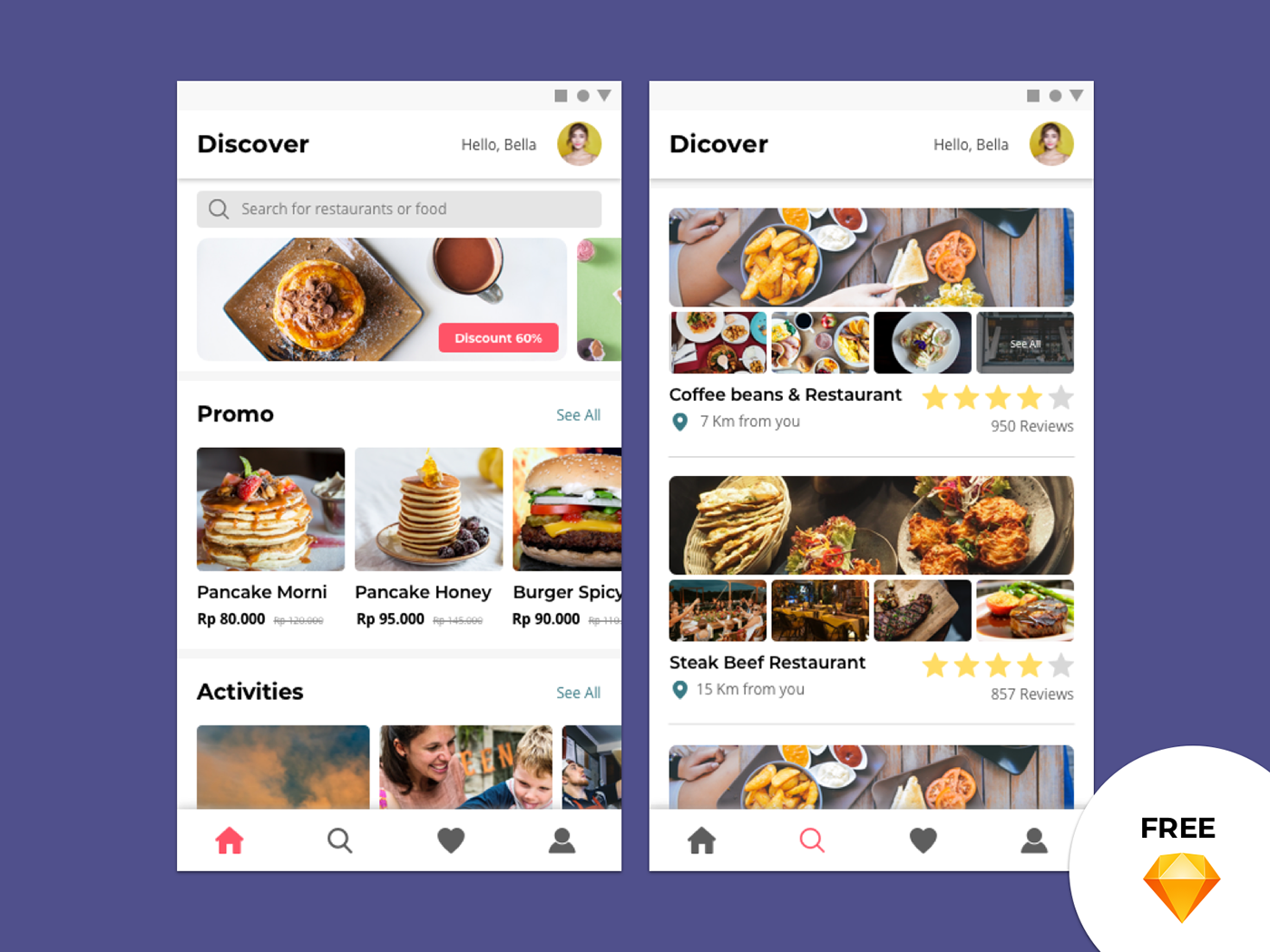 UI ux free freebies Food  restaurant mobile design app design android foodapp  
