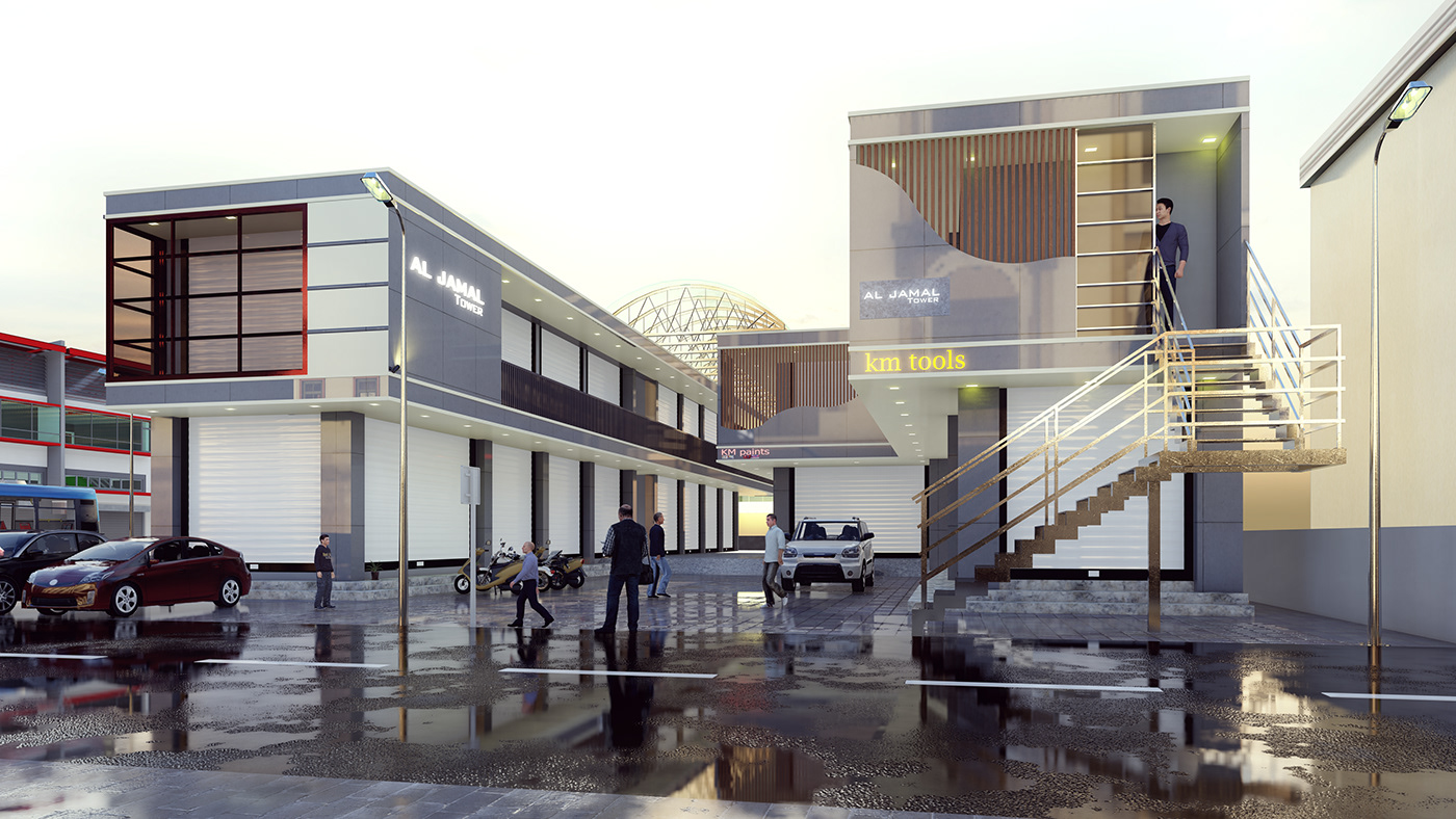 building architecture Render 3D modern visualization exterior CGI interior design  archviz