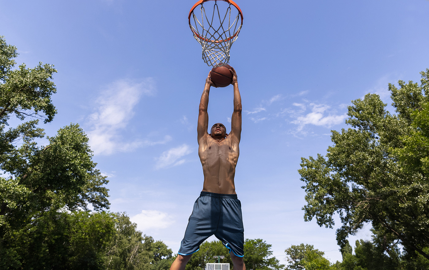 basketball jump lifestyle outdor sport Streetball training