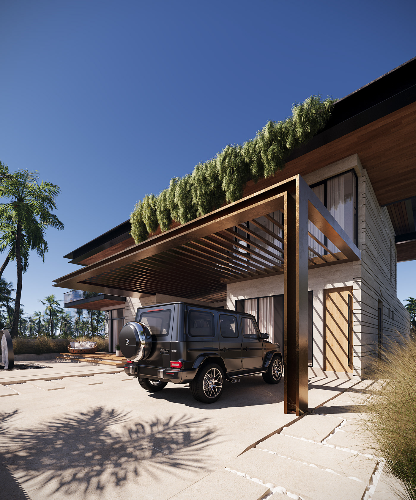 architecture architectural design visualization design 3dsmax exterior Landscape corona interior design  visual