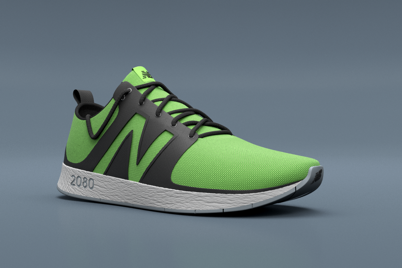 New Balance shoe footwear industrial design  sneakers 3D Fashion  trainer running modo