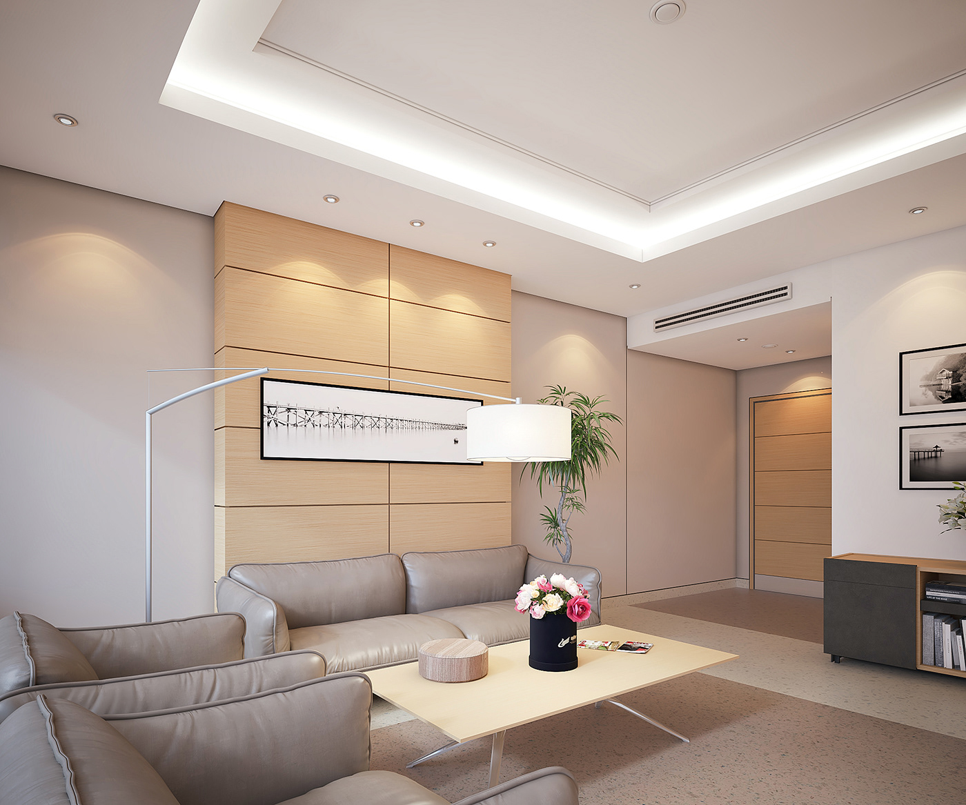 CGI Hospital Suite modern interior design