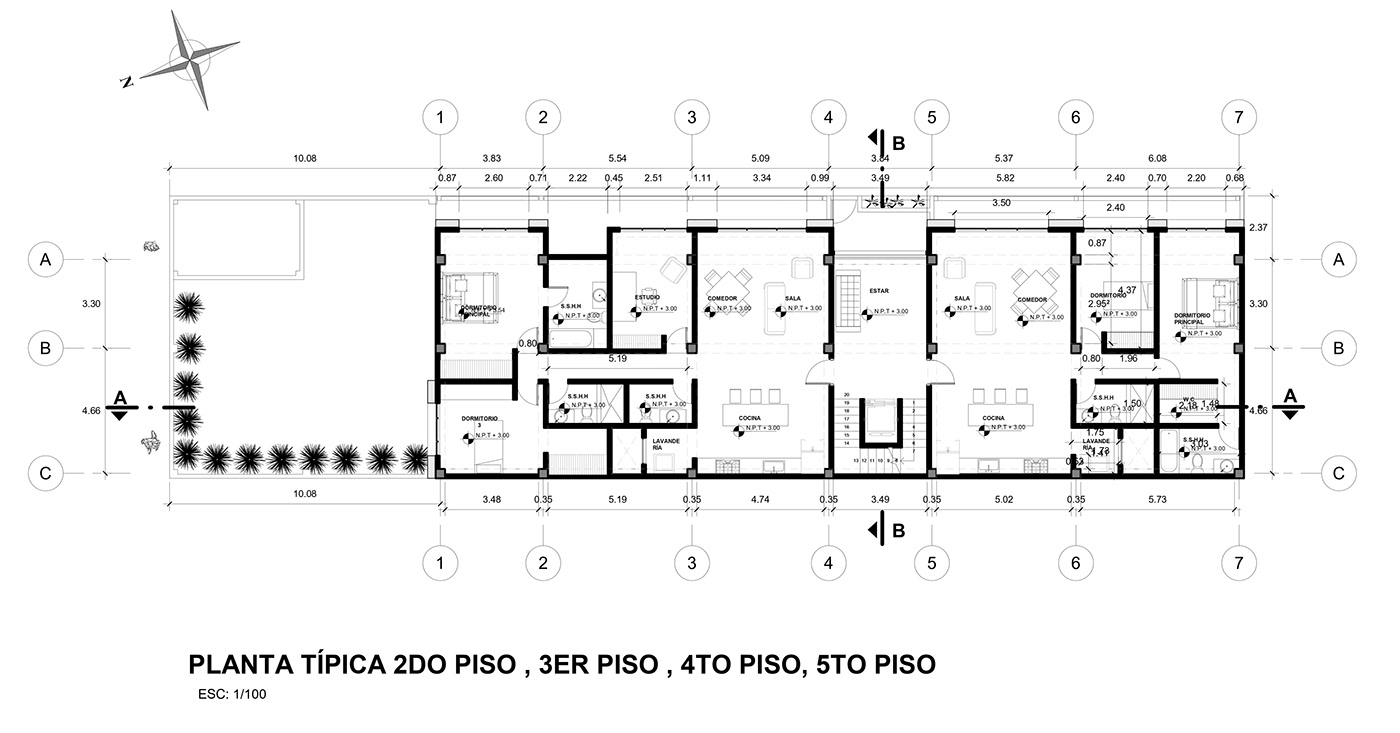 arquitectura diseño Multifamiliar Residencial proyecto