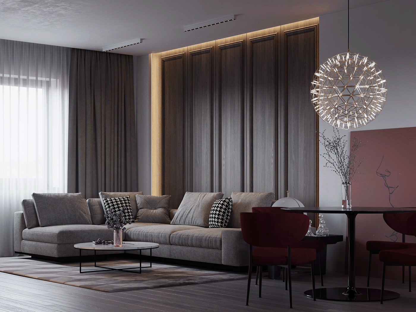3D architecture azerbaijan baku design doha Interior livingroom rendering visualization