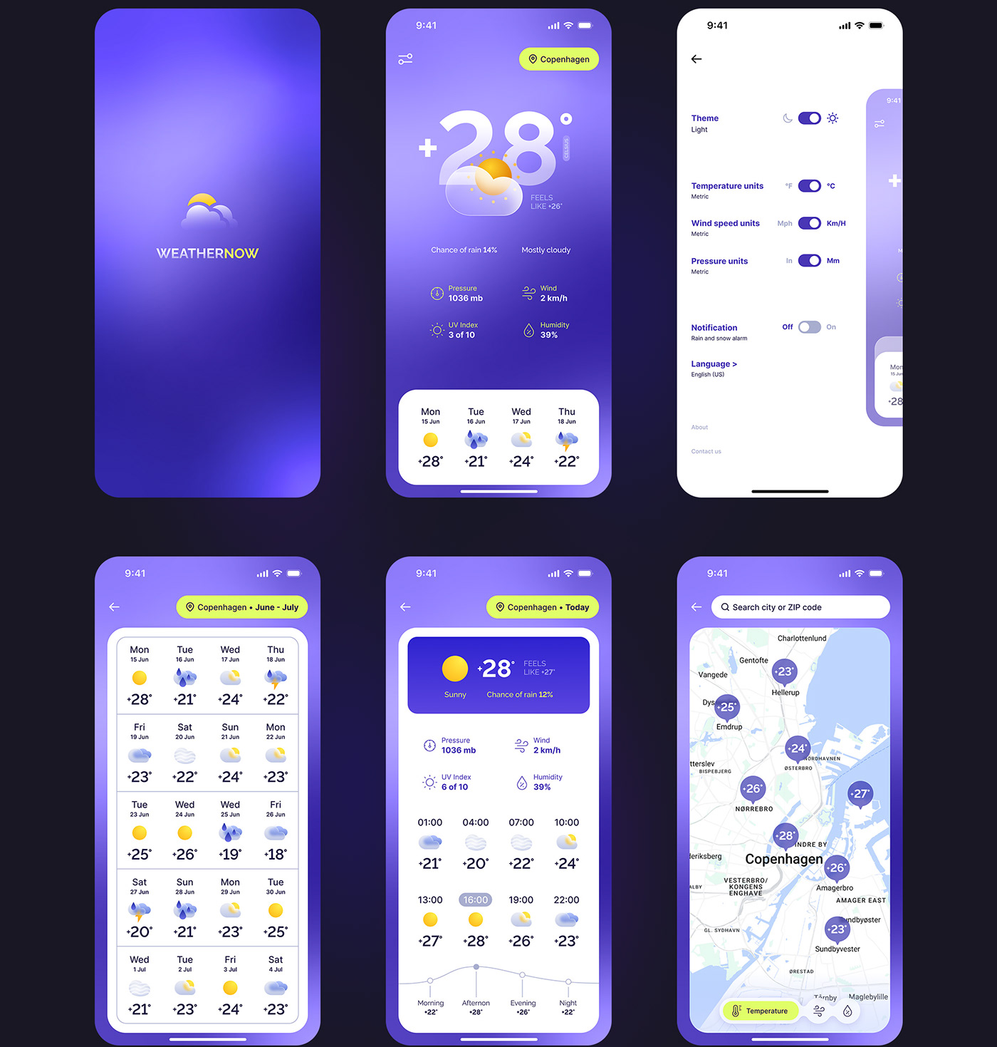 weather UI/UX forecast app ios app design phone приложение дизайн прогноз погоды
