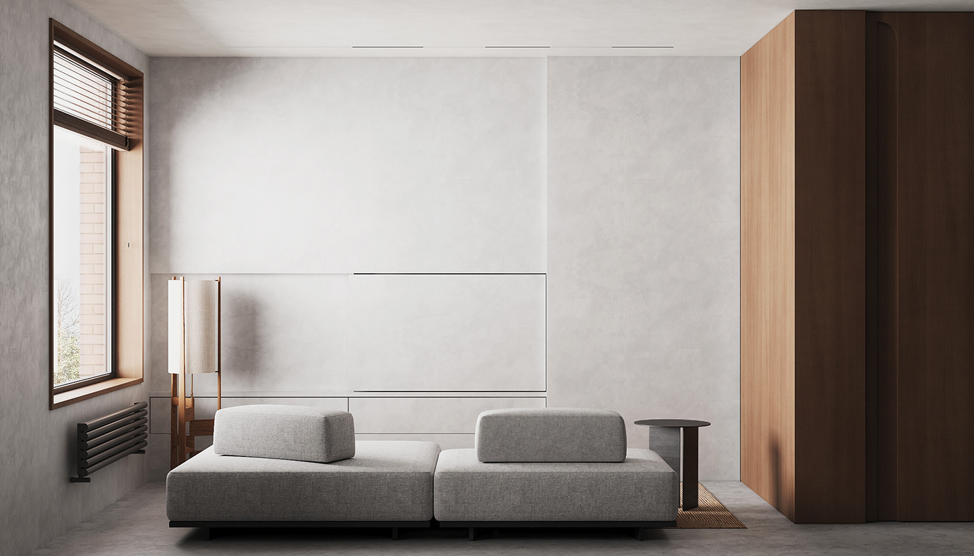 3ds max apartment design architectural design design Interior interior design  minimalist Render visualization zrobimarchitects