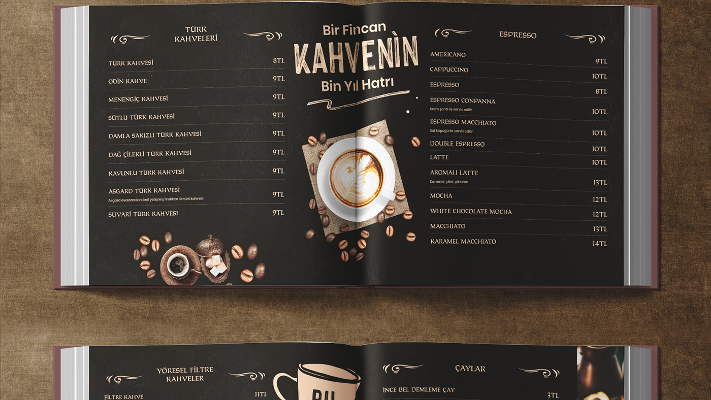cafe graphic design  menu design Restaurant Branding storytelling  