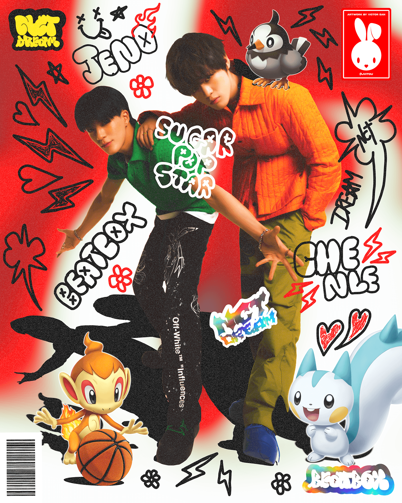 kpop design poster NCT Dream graphic design  scketch kpopposter