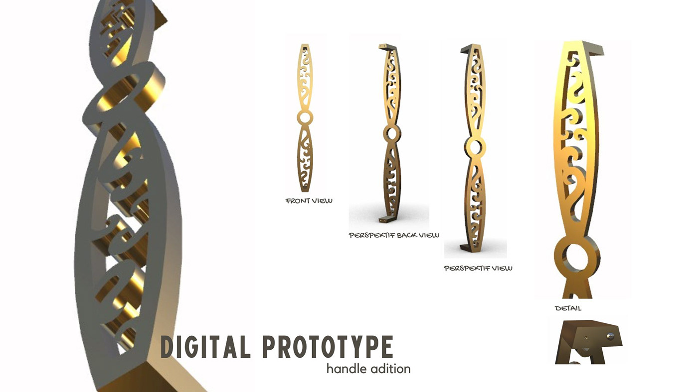 Classic fancy prototype Project product design  industrial design  3d modeling 3d design doorhandle doorknob