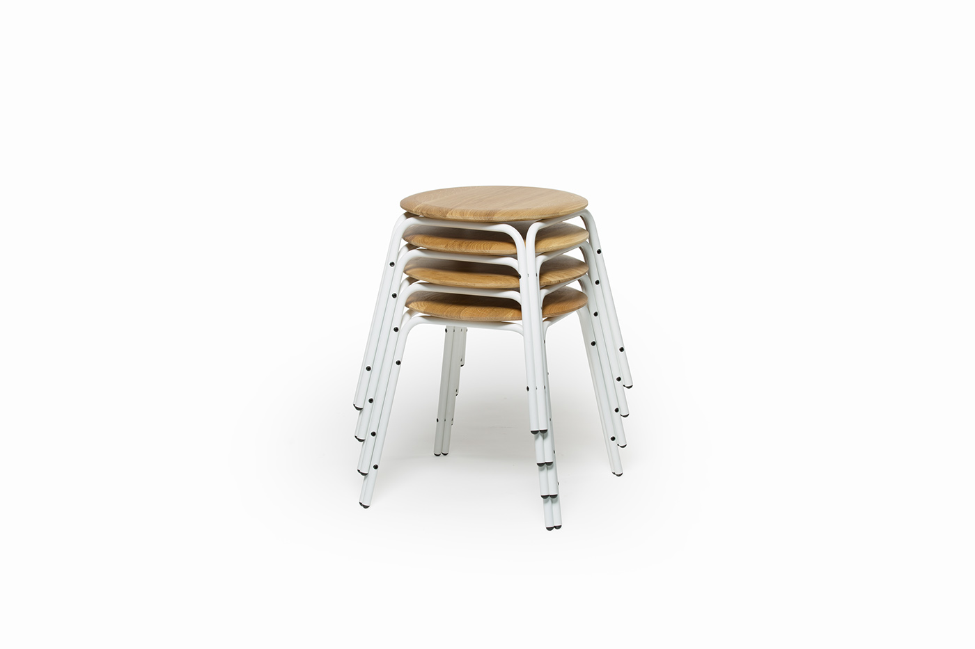 table stool furniture wood steel round