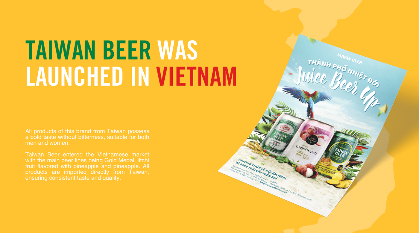 art direction  Launching campaign Taiwan Beer F&B vietnam hcmc Next Good Things agency Consulting