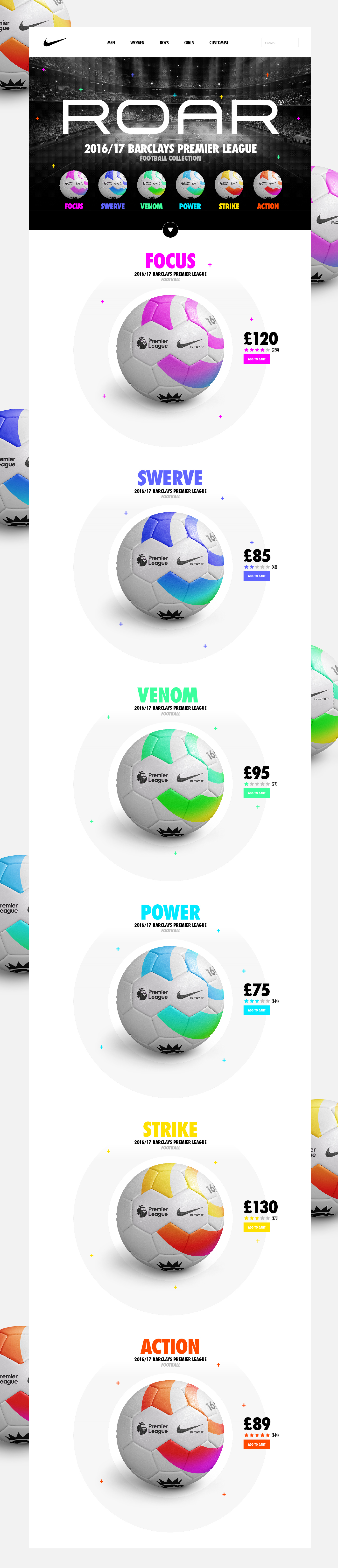 football Nike branding  sport color vibrant concept soccer identity