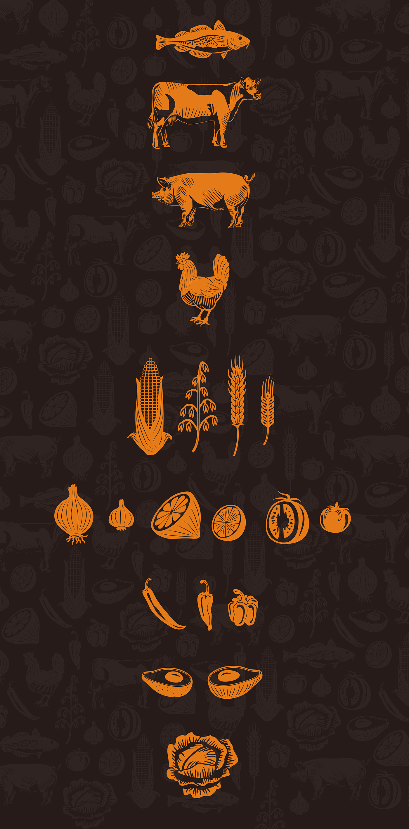 BBQ grill profile visual logo tex-mex cajun creole Mexican Food 