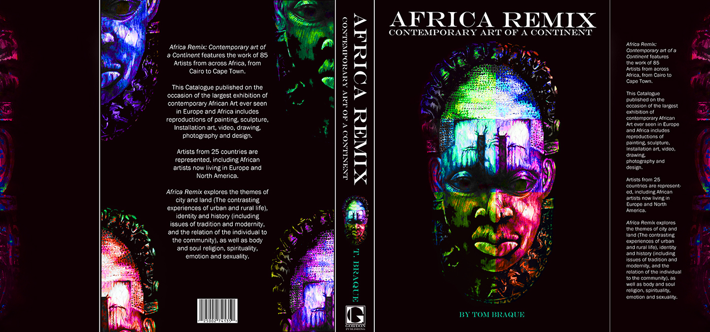 mask ILLUSTRATION  ink africa African mask book cover colour