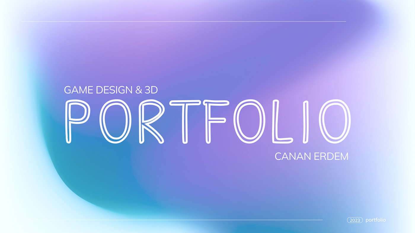 game design  3D portfolio CV