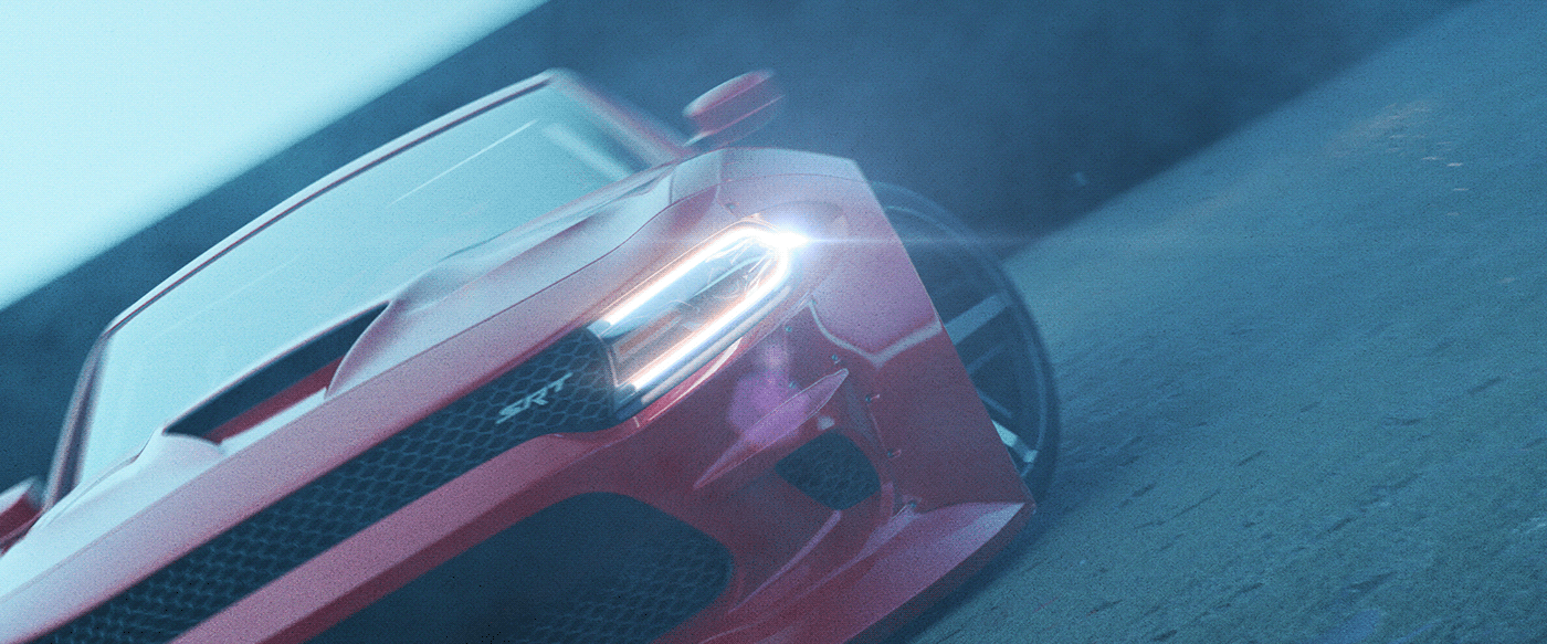 3D animation  automotive   Vehicle CGI dodge
