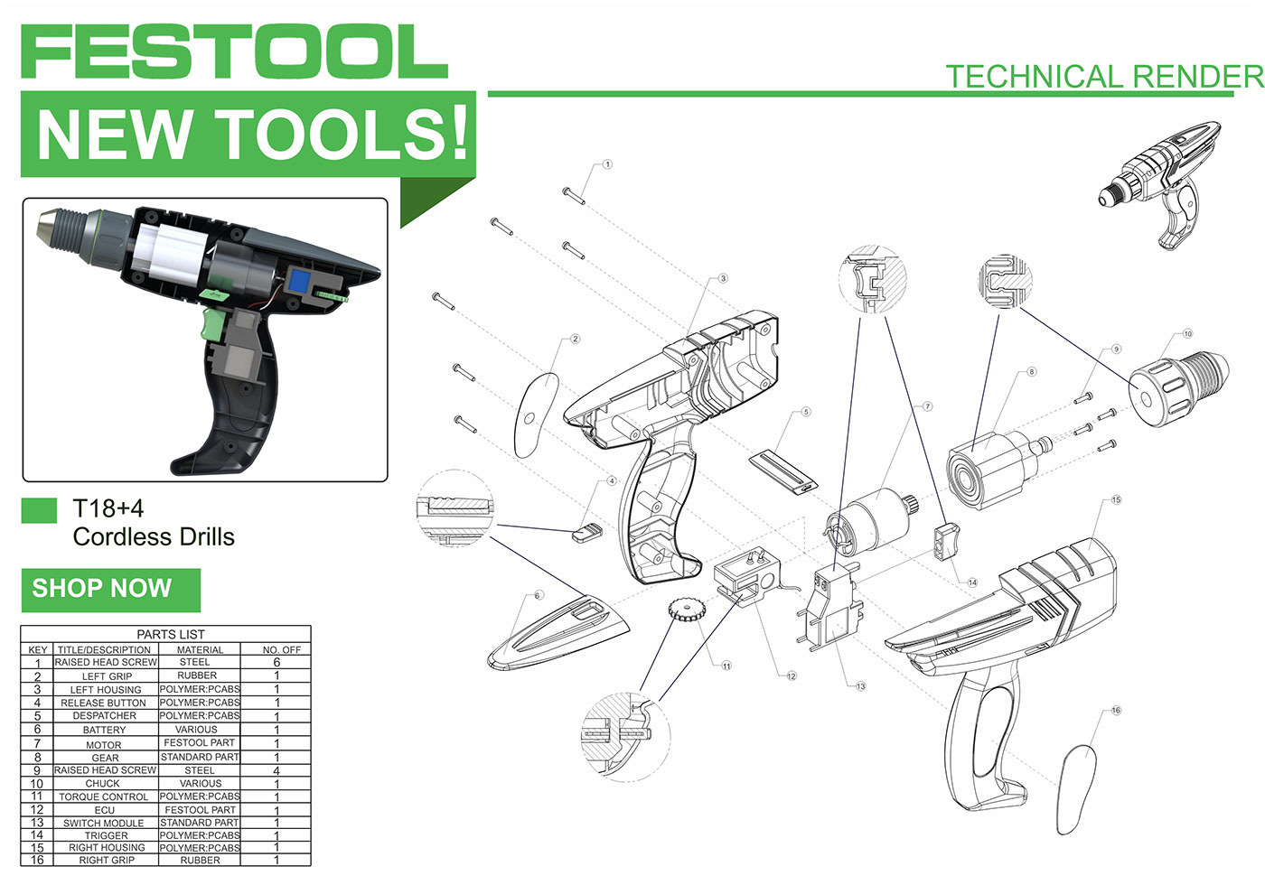 design industrial design  graphic design  product design  Festool drills power tools branding  Photography  DIY