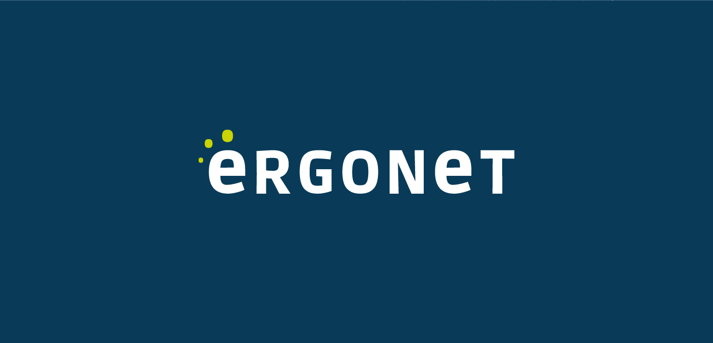 logo branding  hosting ergonet identity Logotype Stationery brand design print
