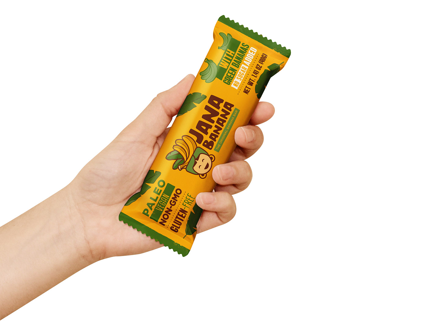 banana food design embalagem Packaging Carmen Miranda snack social media 包装设计 食品设计 mockup template