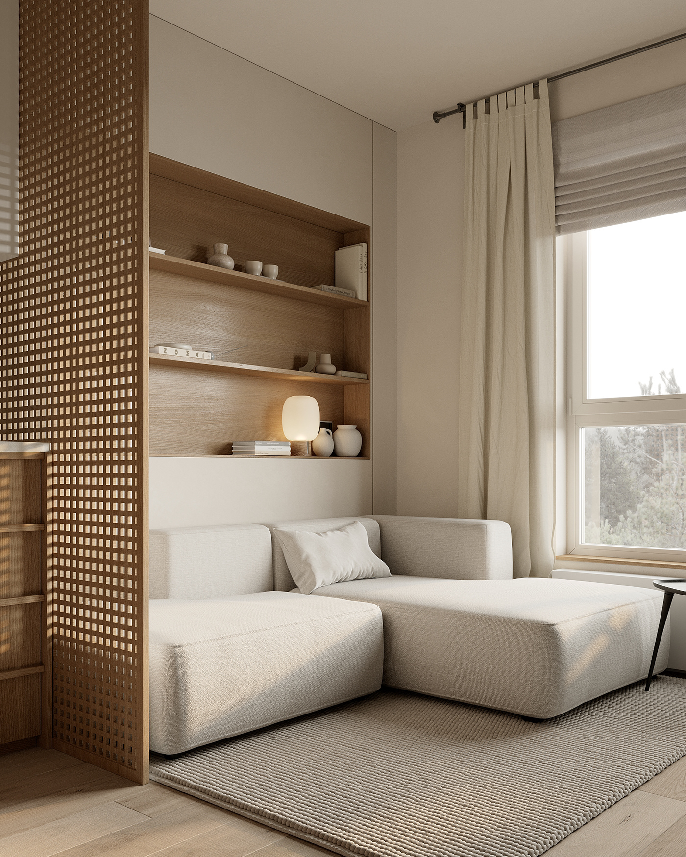 visual visualisation design design interior kitchen living room living space hallway