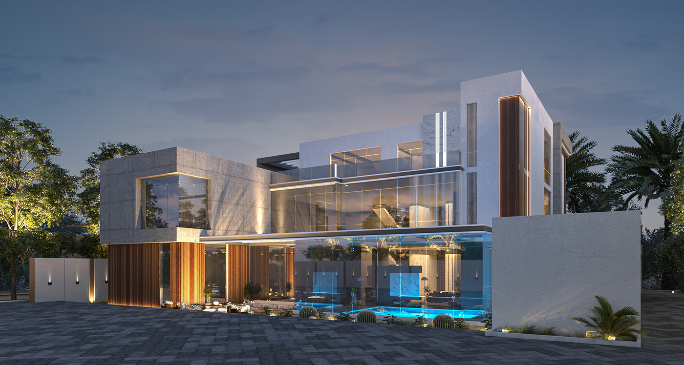abuzabi architect architecture contemporary designer dubai house modern Saudiarbia Villa