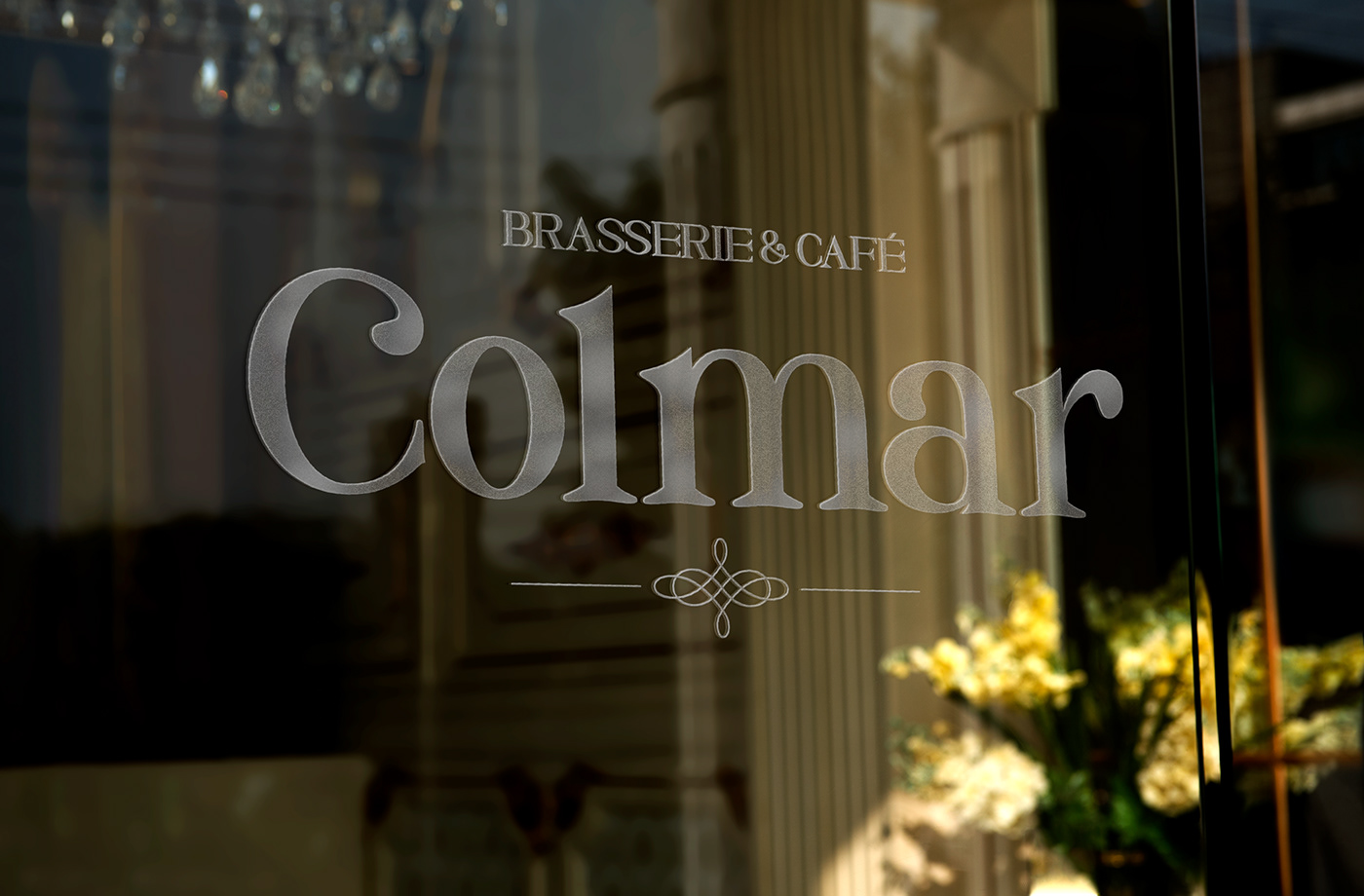 branding  brasserie cafe colmar French jersey menu design parisian restarurant