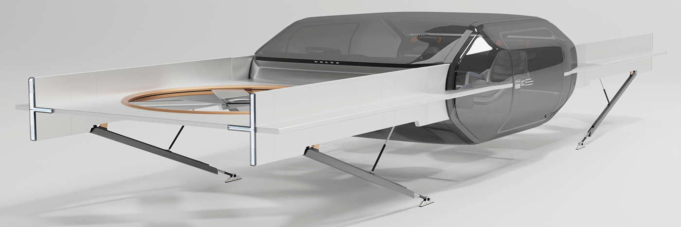 automotive   Automotive design Autonomous concept concept vehicle drone future transport Transportation Design Vehicle Design Volvo