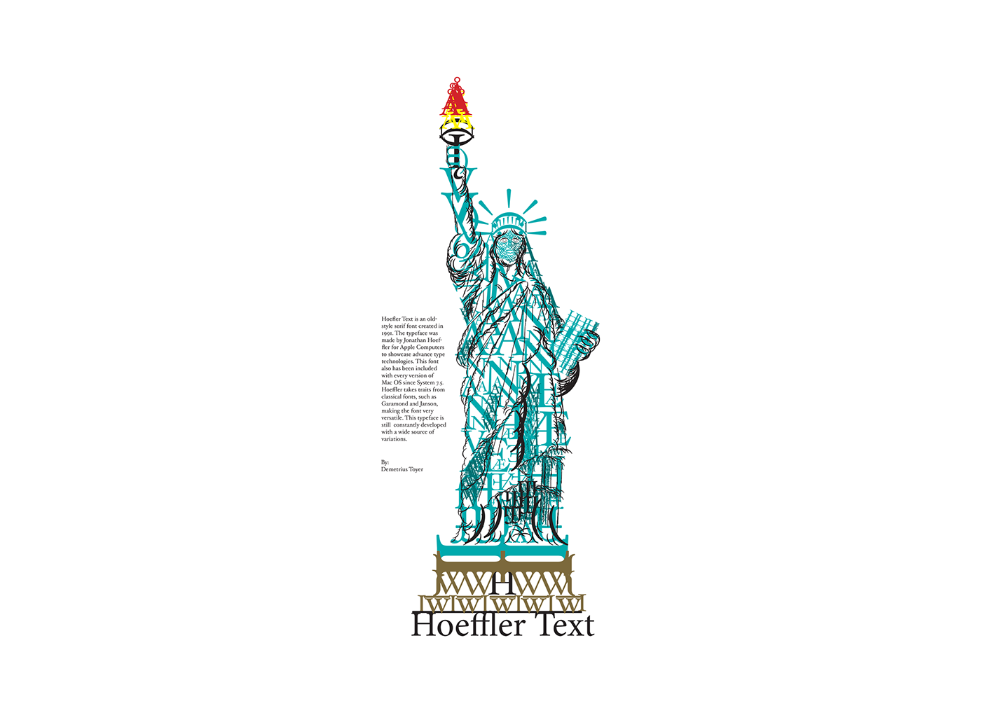 InDesign t-shirt font text photoshop statue of liberty type black White