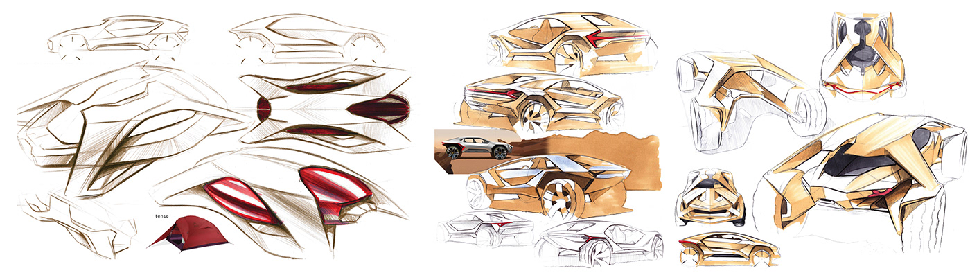 lamborghini Żubroń cardesign design Offroad buggy race automotive   styling  rendering
