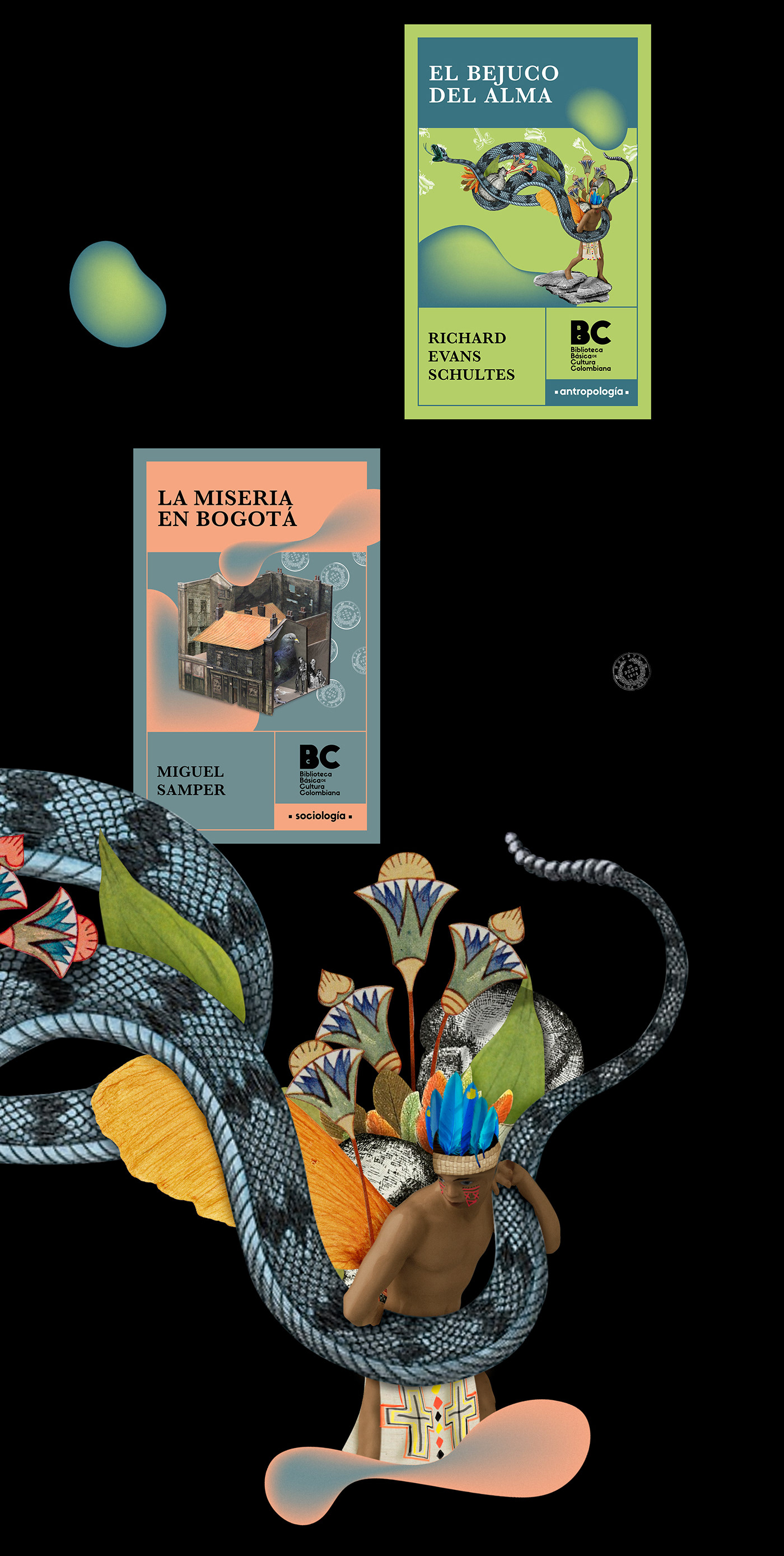 bogota collage colombia Cover Book Diseño editorial Editorial Deisgn gradient grid libro Portada