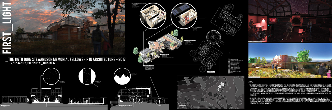 architecture design Sustainability rendering visualisation modular astronomy Competition