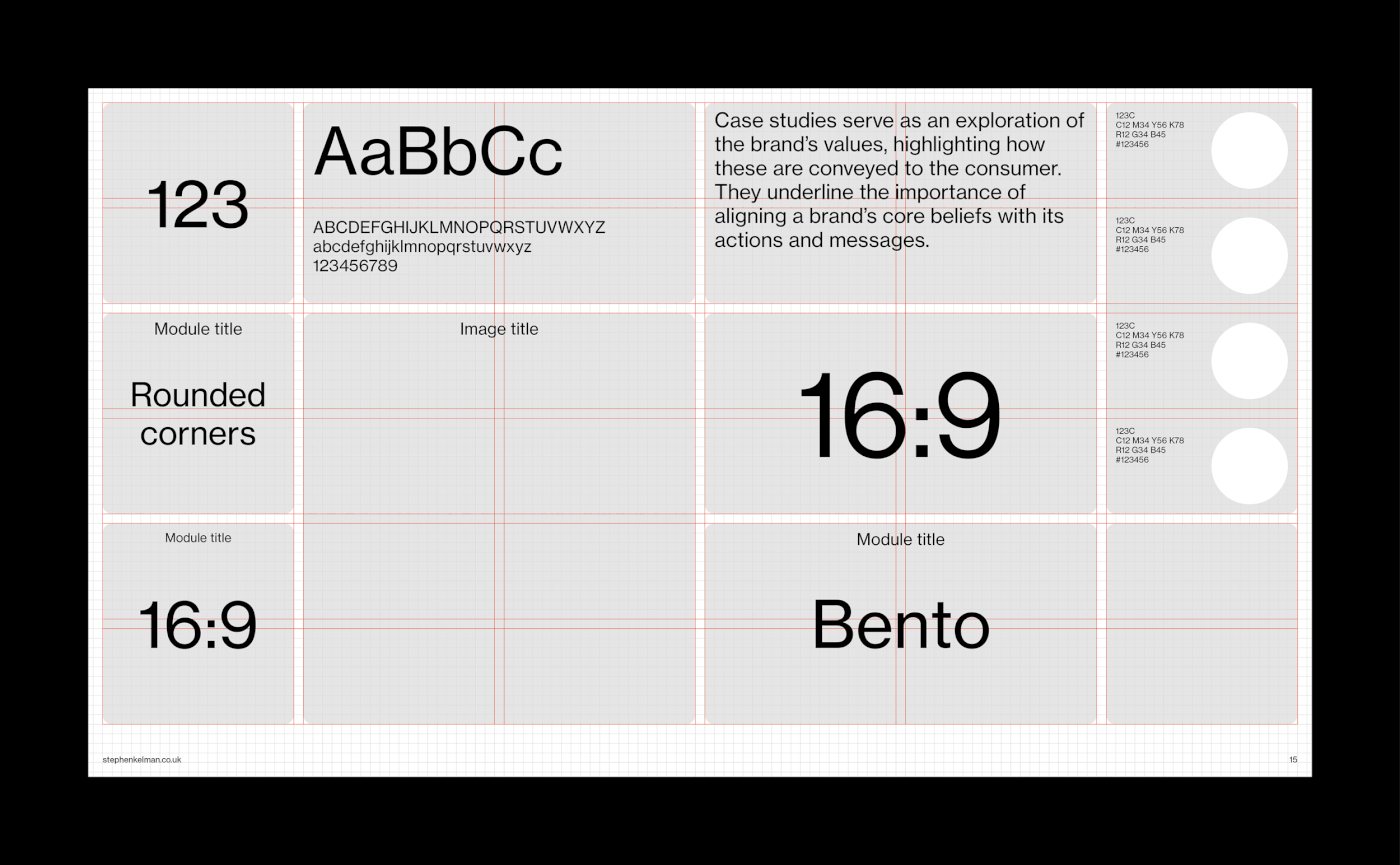 Bento Style Presentation Grid System for Adobe InDesign | Grid System Animation
