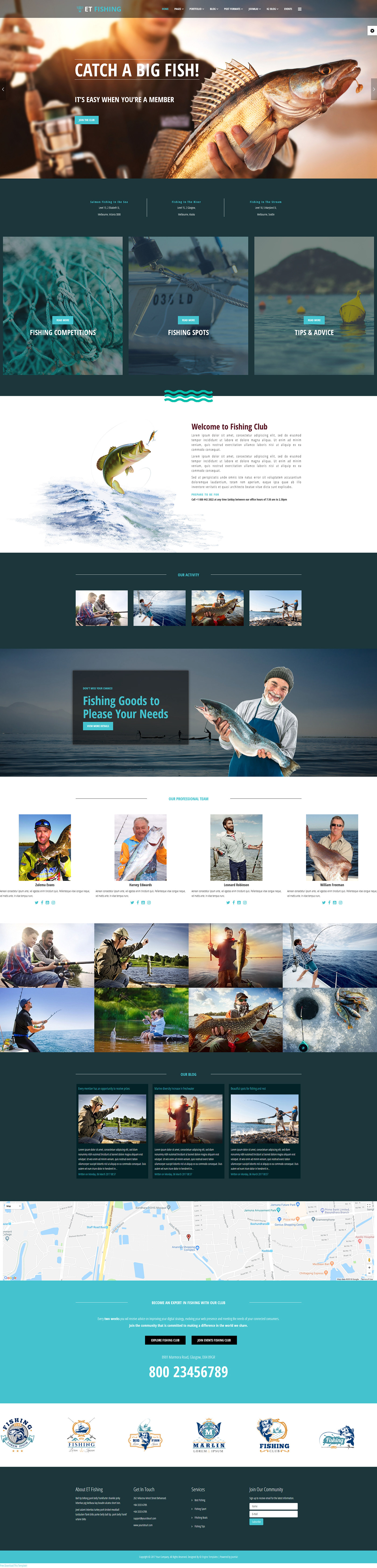 Fishing Website Templates Fishing Joomla Template joomla fishing template