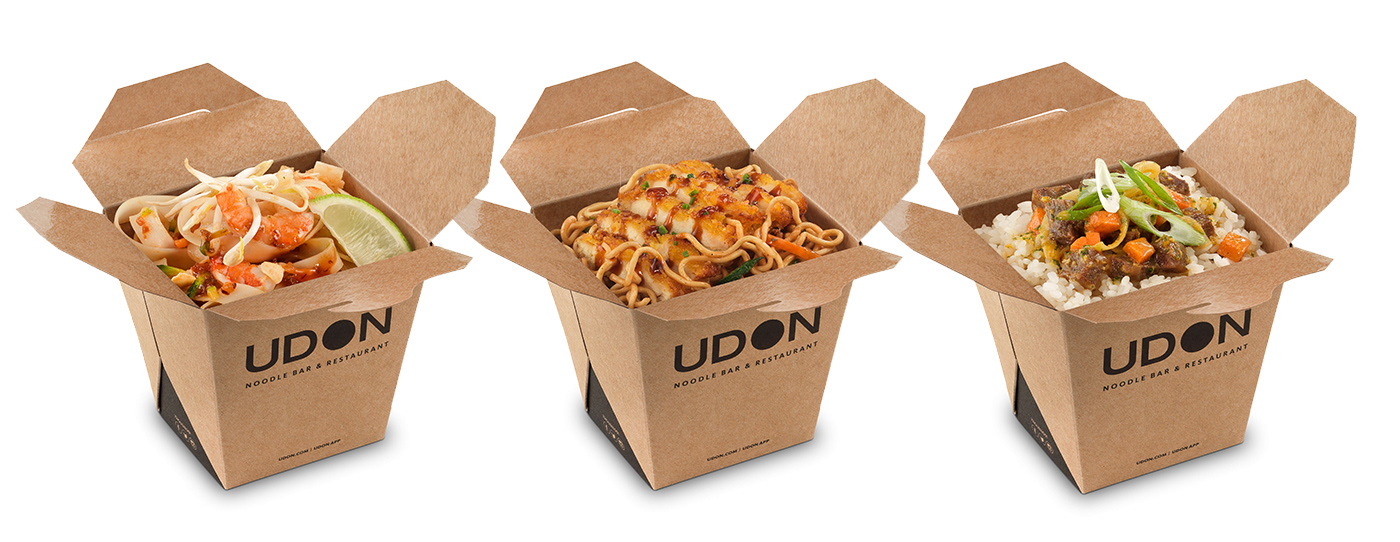 Packaging design take away delivery noodles