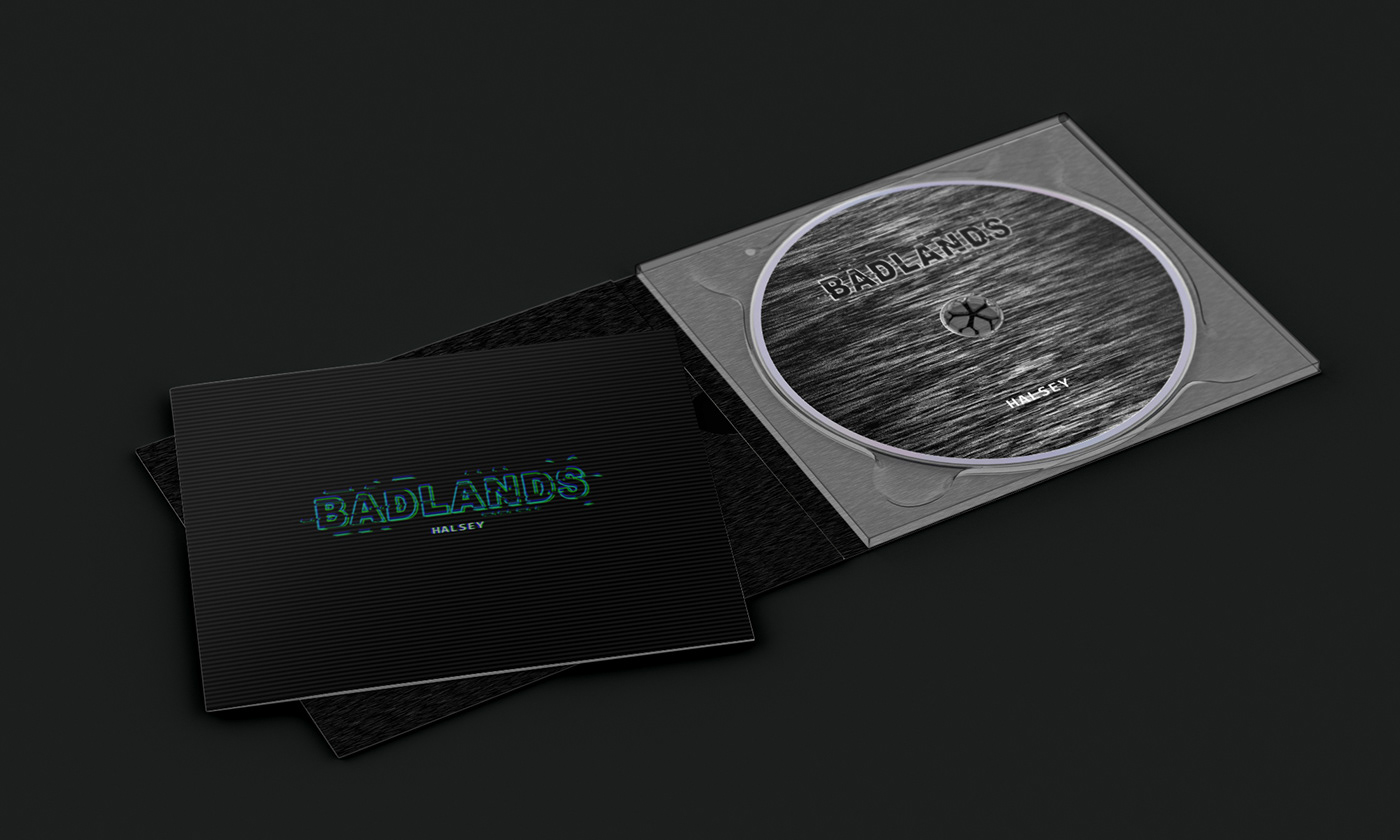Album album cover badlands CD cover cover design Glitch Halsey music Music Packaging redesign