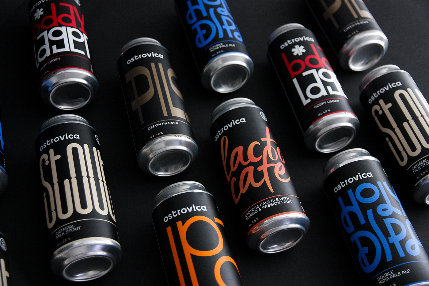 beer brew brewery can identity Label lettering ostrovica Packaging branding 