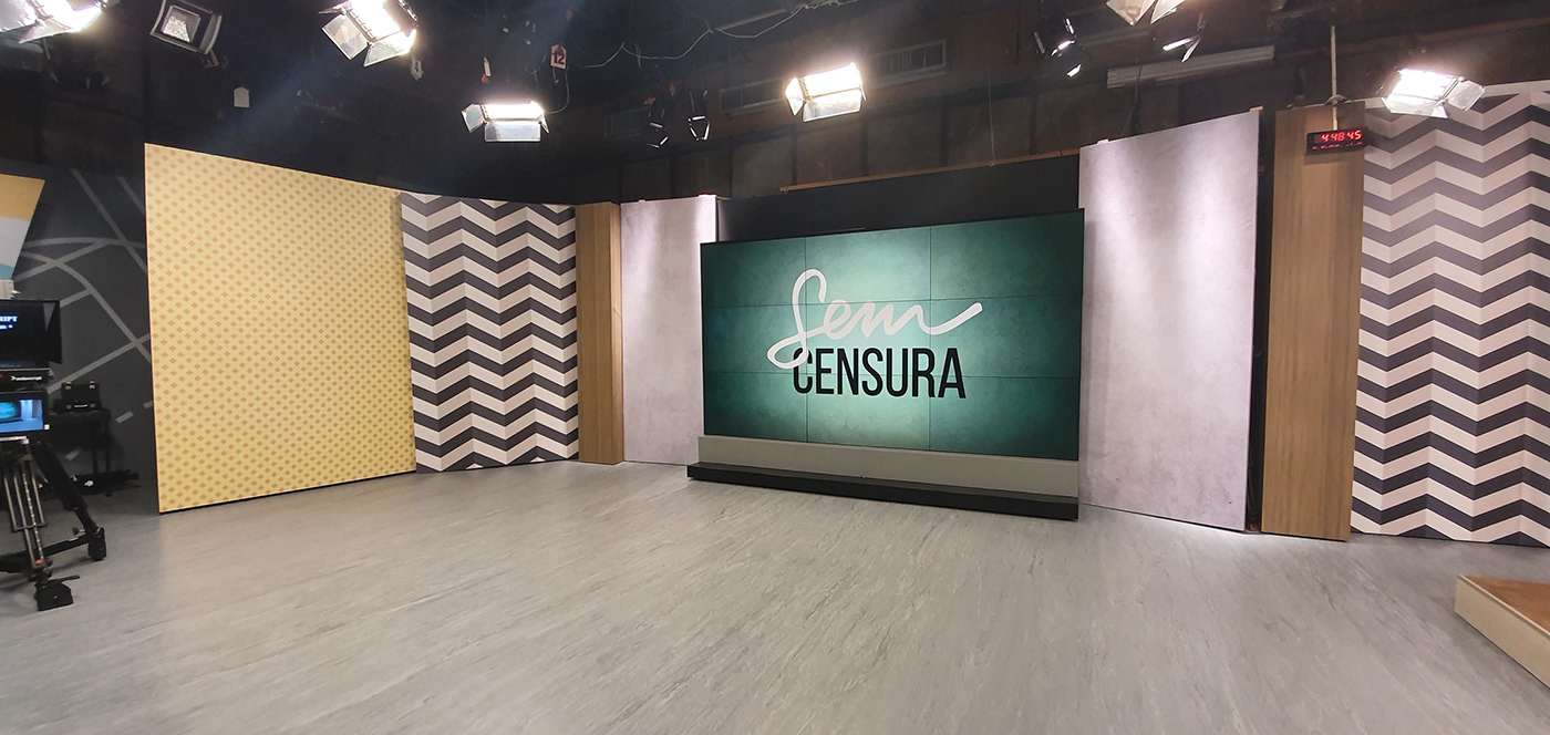 set design  cenografia Televisão tv television broadcast Cenário