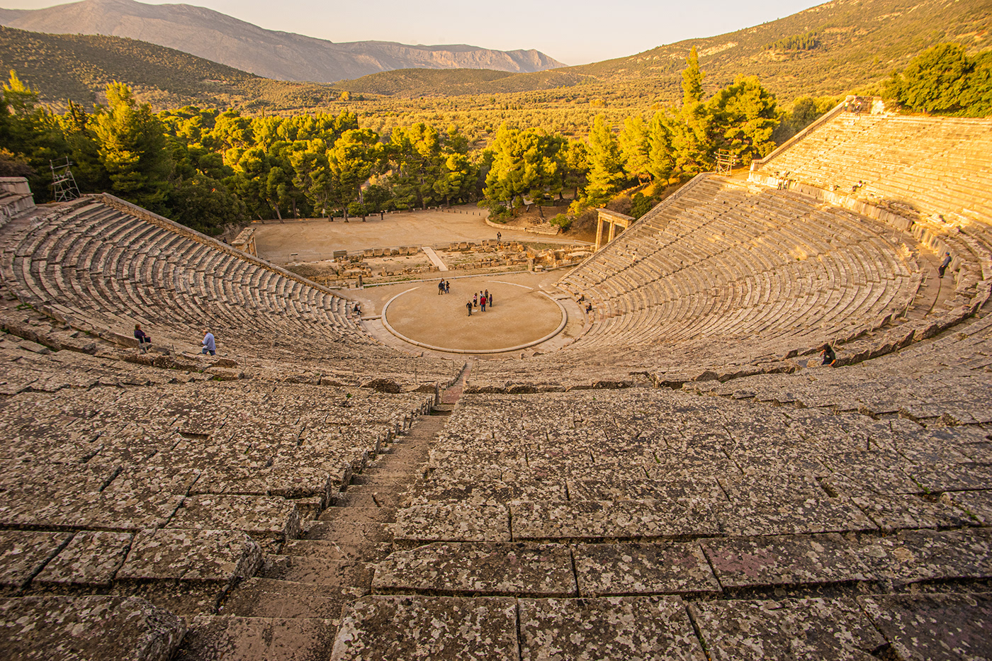 architecture Epidaurus theatre great theatre greek landscapes the great Theatre of Epidaurus